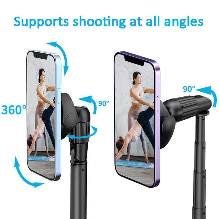1.5m Magnetic Phone Extendable Selfie Stick Tripod with Wireless Remote ws-22001- 4 by bashfashion