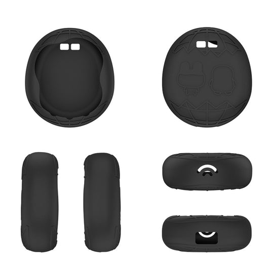 For Tamagotchi Uni (2023) Pet Game Machine Silicone Protection Case(Black) by bashfashion