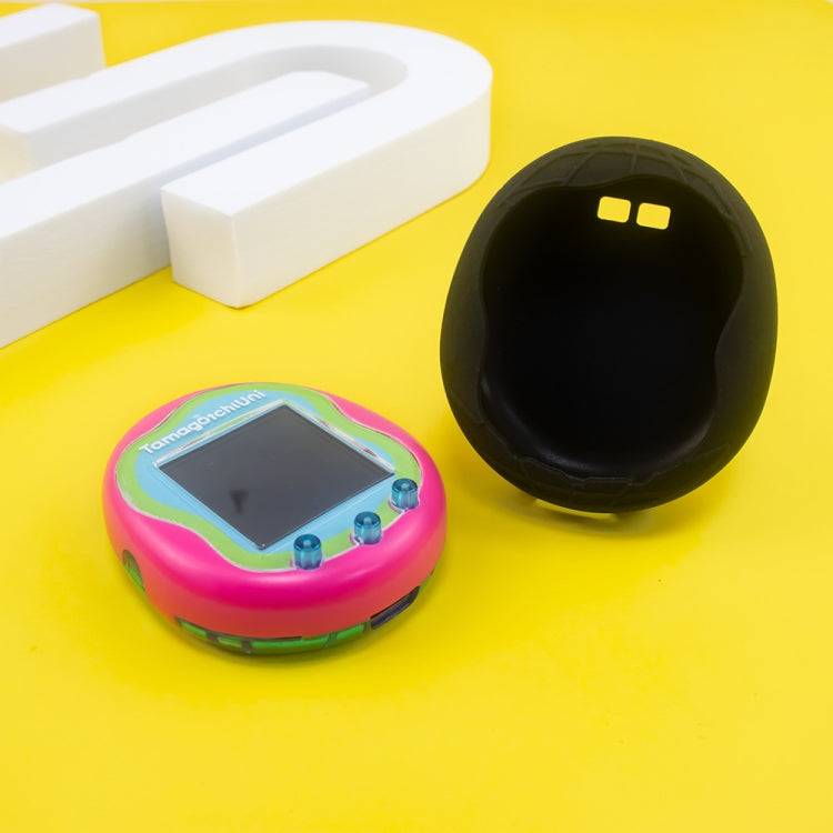 For Tamagotchi Uni (2023) Pet Game Machine Silicone Protection Case(Black) by bashfashion