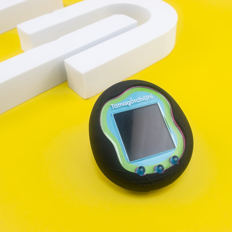 For Tamagotchi Uni (2023) Pet Game Machine Silicone Protection Case(Black) by bashfashion