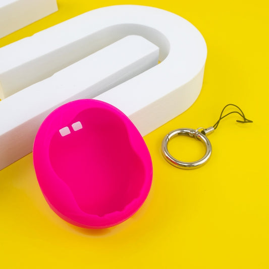 For Tamagotchi Uni (2023) Pet Game Machine Silicone Protection Case(Luminous Rose Red) by bashfashion