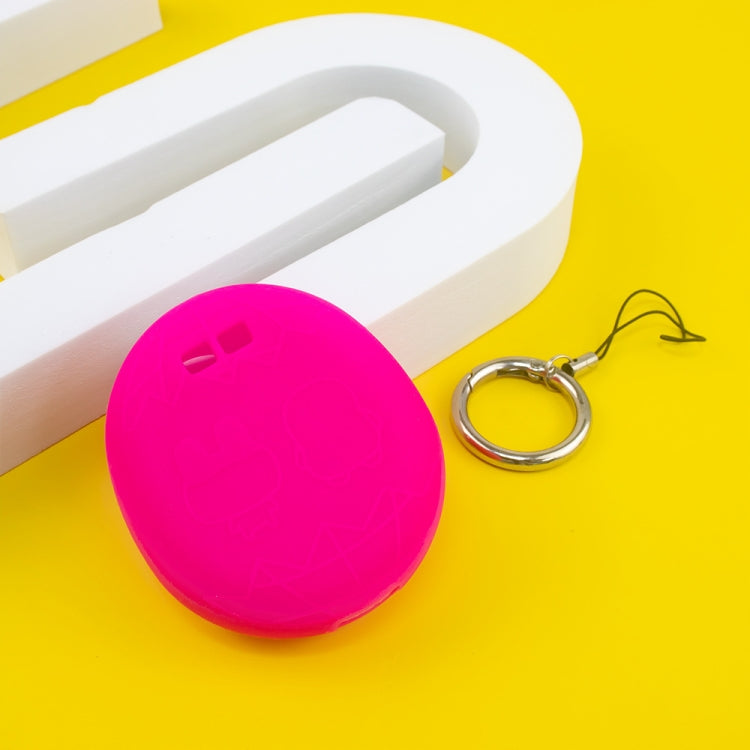 For Tamagotchi Uni (2023) Pet Game Machine Silicone Protection Case(Luminous Rose Red) by bashfashion