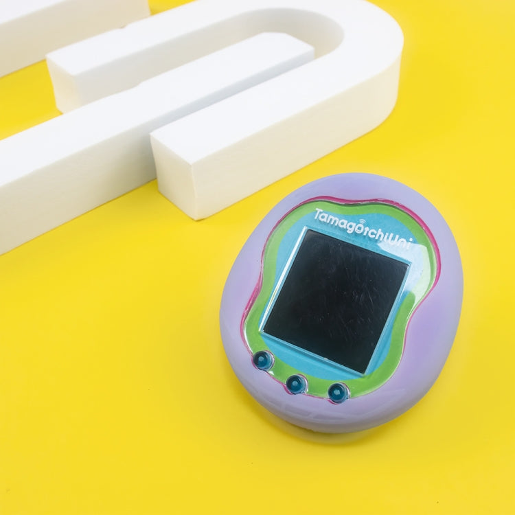 For Tamagotchi Uni (2023) Pet Game Machine Silicone Protection Case(Luminous Blue) by bashfashion
