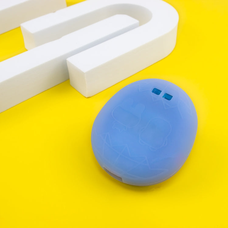 For Tamagotchi Uni (2023) Pet Game Machine Silicone Protection Case(Luminous Blue) by bashfashion