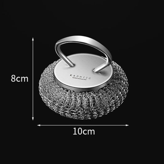 Kacheeg 304 Stainless Steel Pot Brush Kitchen Cleaning And Dishwashing Tools, Style: Handle Model by Kacheeg