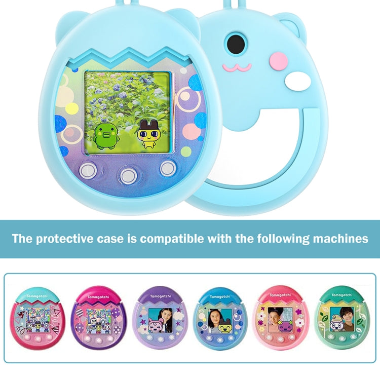 For Tamagotchi Pix Cartoon Electronic Pet Gaming Machine Silicone Protective Cover, Color: Cyan by bashfashion