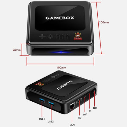 G10 GAMEBOX TV Box Dual System Wireless Android 3D Home 4K HD Game Console Support PS1 / PSP, Style: 64G 30,000+ Games (Black) by bashfashion