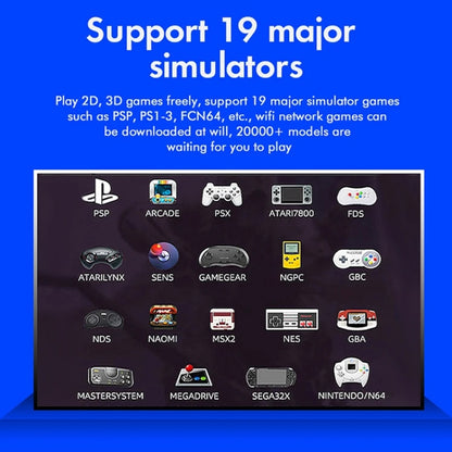 G10 GAMEBOX TV Box Dual System Wireless Android 3D Home 4K HD Game Console Support PS1 / PSP, Style: 256G 60,000+ Games (Black) by bashfashion