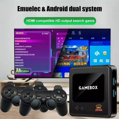 G10 GAMEBOX TV Box Dual System Wireless Android 3D Home 4K HD Game Console Support PS1 / PSP, Style: 256G 60,000+ Games (Black) by bashfashion