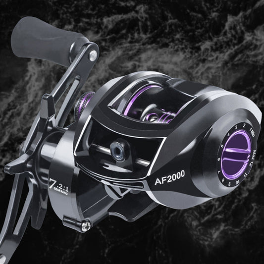 LINNHUE AF2000 7:2:1 Speed Ratio Fishing Reel 8KG Max Drag Metal Spool, Spec: Left Hand Model by LINNHUE