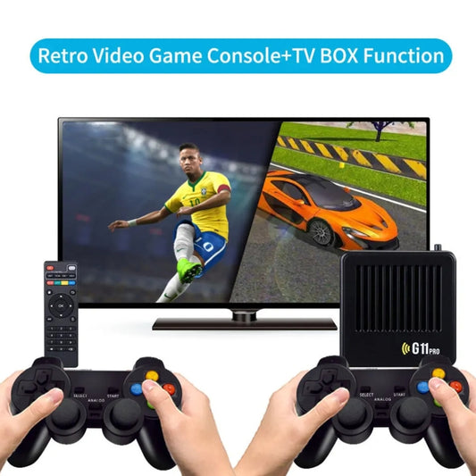 G11 PRO Game Machine TV Box Dual System HDMI HD 4K Retro Arcade, Style: 256G+Charging Handle by bashfashion