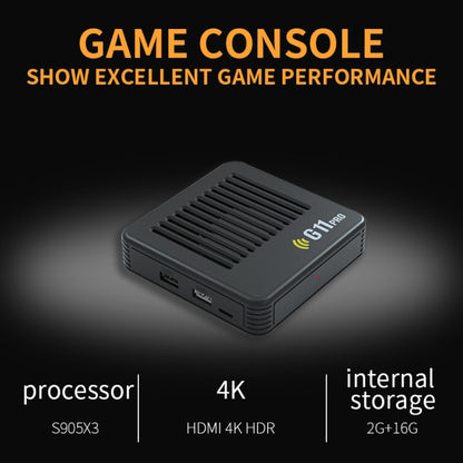 G11 PRO Game Machine TV Box Dual System HDMI HD 4K Retro Arcade, Style: 256G 60,000+ Games by bashfashion