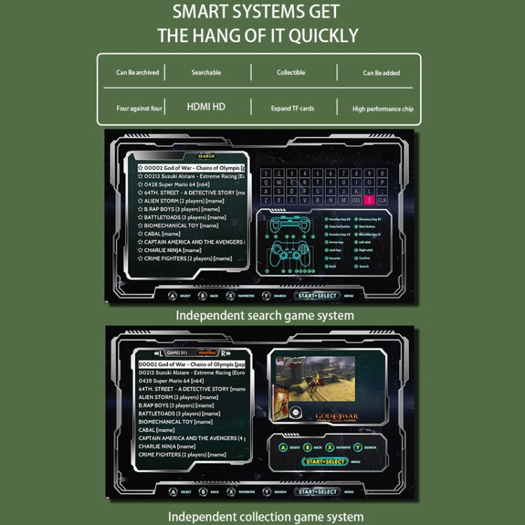 G11 PRO Game Machine TV Box Dual System HDMI HD 4K Retro Arcade, Style: 64G 30,000+ Games by bashfashion