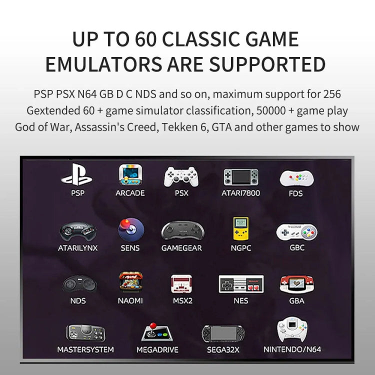 G11 PRO Game Machine TV Box Dual System HDMI HD 4K Retro Arcade, Style: 256G 60,000+ Games by bashfashion