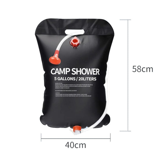 20L Outdoor Folding Solar Shower Bag Portable Water Storage Bag For Home Use by bashfashion
