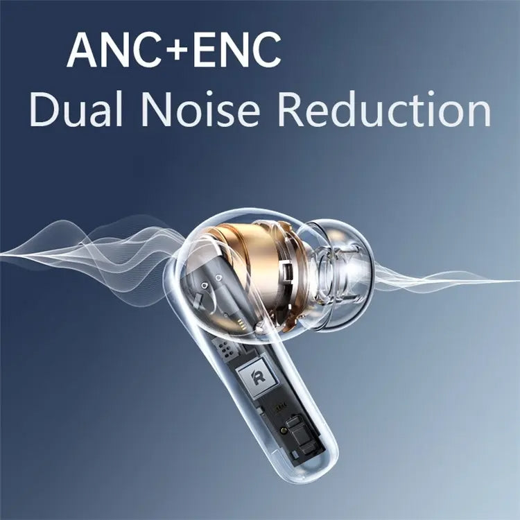 REMAX CozyPods W21N Dual Noise Reduction Bluetooth Earphone Music Call Wireless Earphone(White) by REMAX