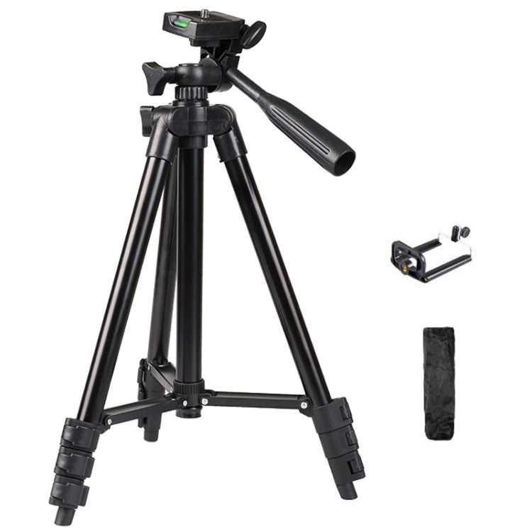 Portable Aluminum DSLR Camera Live Tripod Photography Retractable Landing Bracket, Specification: 150cm Tripod+Clip+Bag by bashfashion