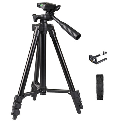 Portable Aluminum DSLR Camera Live Tripod Photography Retractable Landing Bracket, Specification: 150cm Tripod+Clip+Bag by bashfashion