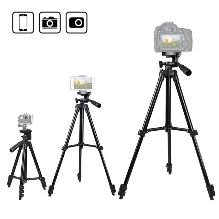 Portable Aluminum DSLR Camera Live Tripod Photography Retractable Landing Bracket, Specification: 150cm Tripod+Clip+Bag+Controller+Adaptor by bashfashion