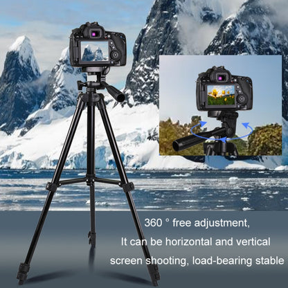 Portable Aluminum DSLR Camera Live Tripod Photography Retractable Landing Bracket, Specification: 102cm Tripod+Clip+Bag+Controller+Adaptor by bashfashion