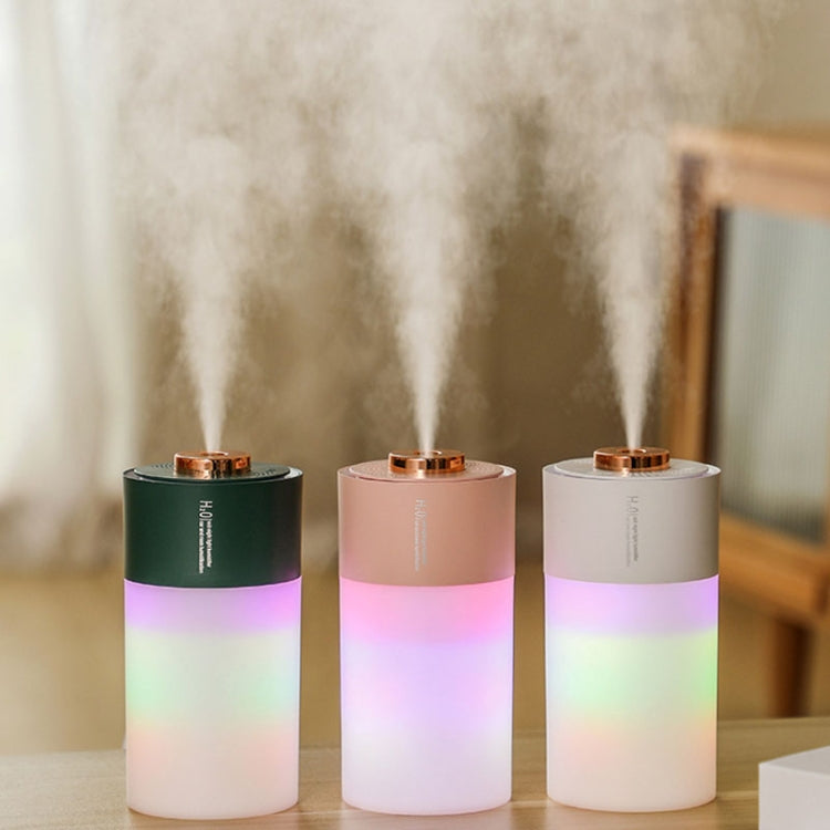 USB Colorful Cup Humidifier Home Car Ambient Light Desktop Air Purifier(Pink) by bashfashion