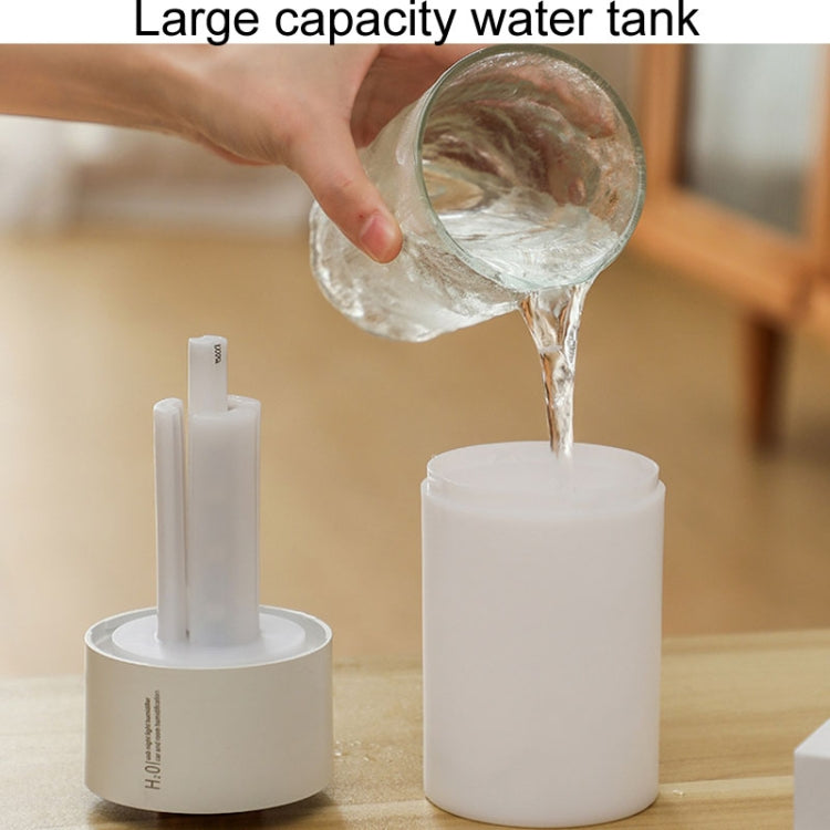 USB Colorful Cup Humidifier Home Car Ambient Light Desktop Air Purifier(White) by bashfashion