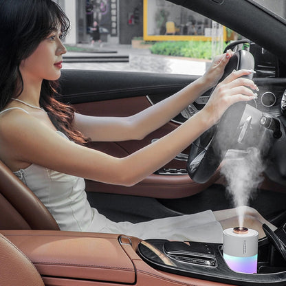 USB Colorful Cup Humidifier Home Car Ambient Light Desktop Air Purifier(Green) by bashfashion