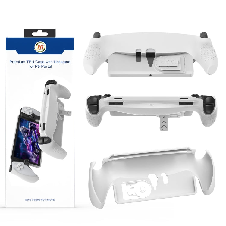 For PlayStation Portal Handle JYS TPU Protective Case With Stand(White) by JYS