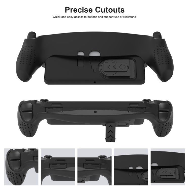 For PlayStation Portal Handle JYS TPU Protective Case With Stand(Black) by JYS