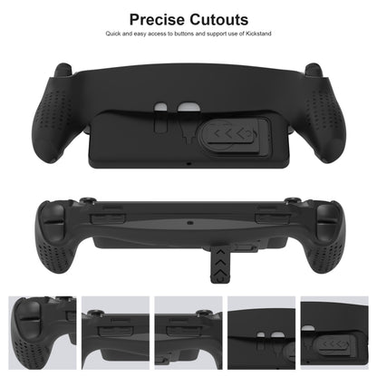 For PlayStation Portal Handle JYS TPU Protective Case With Stand(Black) by JYS