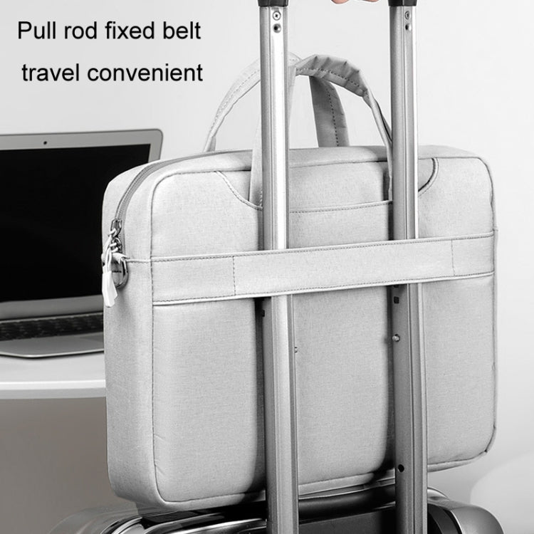 17.3 inch Portable Crossbody Air Bag Gaming Computer Laptop Shoulder Bag(Light Gray) by bashfashion