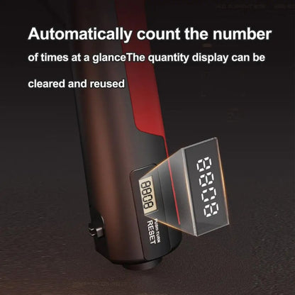 5-100kg Adjustable Hand Grip Strengthener Arm Muscle Exerciser, Spec: Electronic Counter Red by bashfashion