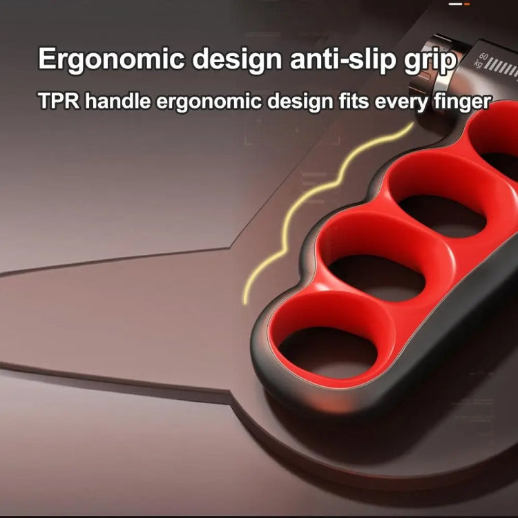 5-100kg Adjustable Hand Grip Strengthener Arm Muscle Exerciser, Spec: Mechanical Counter Orange by bashfashion