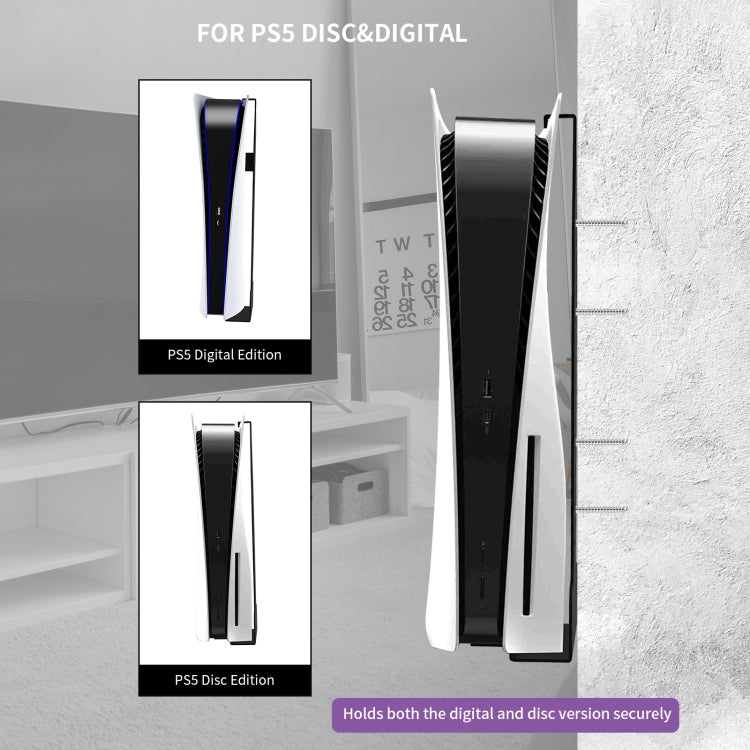 JYS-P5149 For PS5 Wall Bracket Storage Hook Suit Game Console Storage Bracket by JYS