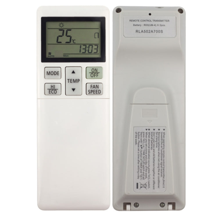 For Mitsubishi RLA502A700S Air Conditioner Remote Control (Cream White) by bashfashion