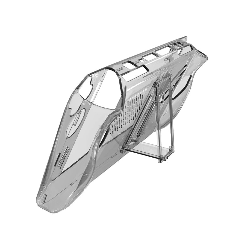 For ASUS ROG Ally Pocket Console Protective Case Transparent Crystal Case TPU Protective Case Accessories(Transparent Black) by bashfashion