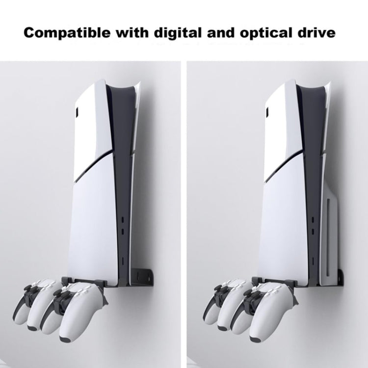 For PS5 Slim Wall-Mounted Storage Rack Host Handle Storage Hanger Accessories by bashfashion