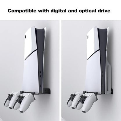 For PS5 Slim Wall-Mounted Storage Rack Host Handle Storage Hanger Accessories by bashfashion