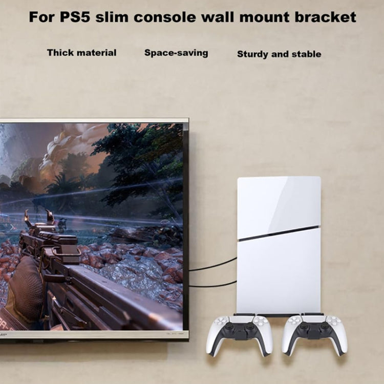 For PS5 Slim Wall-Mounted Storage Rack Host Handle Storage Hanger Accessories by bashfashion