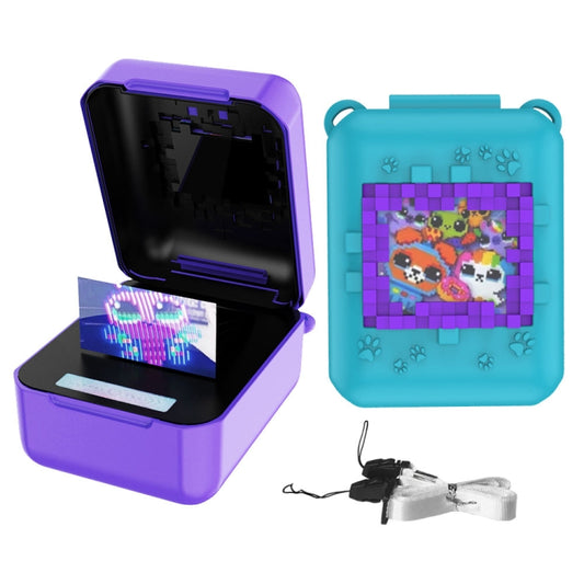 For Bitzee Pet Machine Silicone Anti-Shock And Anti-Fall Protective Cover All-Inclusive Case(Purple) by bashfashion