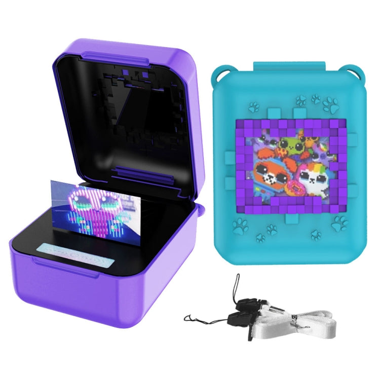 For Bitzee Pet Machine Silicone Anti-Shock And Anti-Fall Protective Cover All-Inclusive Case(Purple) by bashfashion