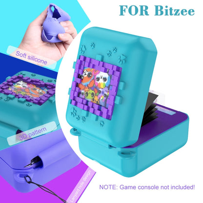 For Bitzee Pet Machine Silicone Anti-Shock And Anti-Fall Protective Cover All-Inclusive Case(Purple) by bashfashion