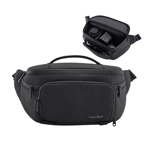 Cwatcun D105 Large Multi-functional Camera Waist Pack Simple and Lightweight Microslr Camera Bag Casual Waterproof Storage Bag by Cwatcun