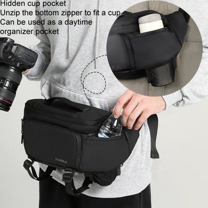 Cwatcun D105 Large Multi-functional Camera Waist Pack Simple and Lightweight Microslr Camera Bag Casual Waterproof Storage Bag by Cwatcun