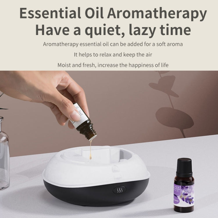 SD13 200ML Car USB Flame Aromatherapy Diffuser Home LED Night Light Silent Mist Humidifier(White) by bashfashion