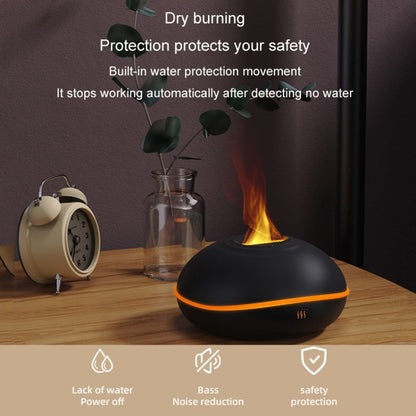 SD13 200ML Car USB Flame Aromatherapy Diffuser Home LED Night Light Silent Mist Humidifier(White) by bashfashion