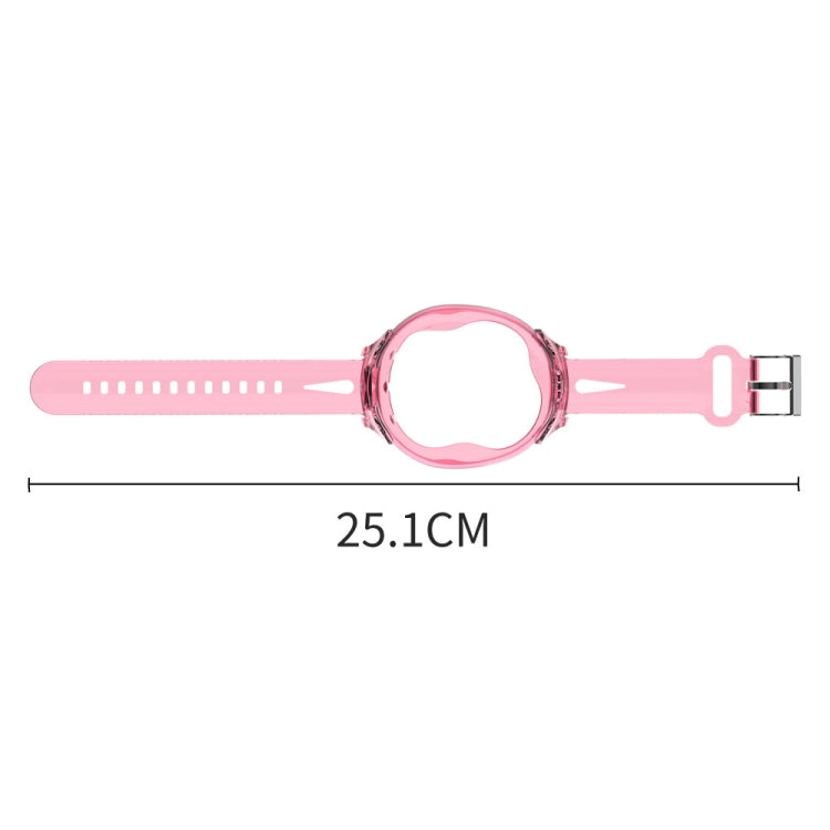 For Tamagotchi UNI (2023) Pet Game Machine Silicone Integrated Watch Strap Protective Case(Transparent) by bashfashion