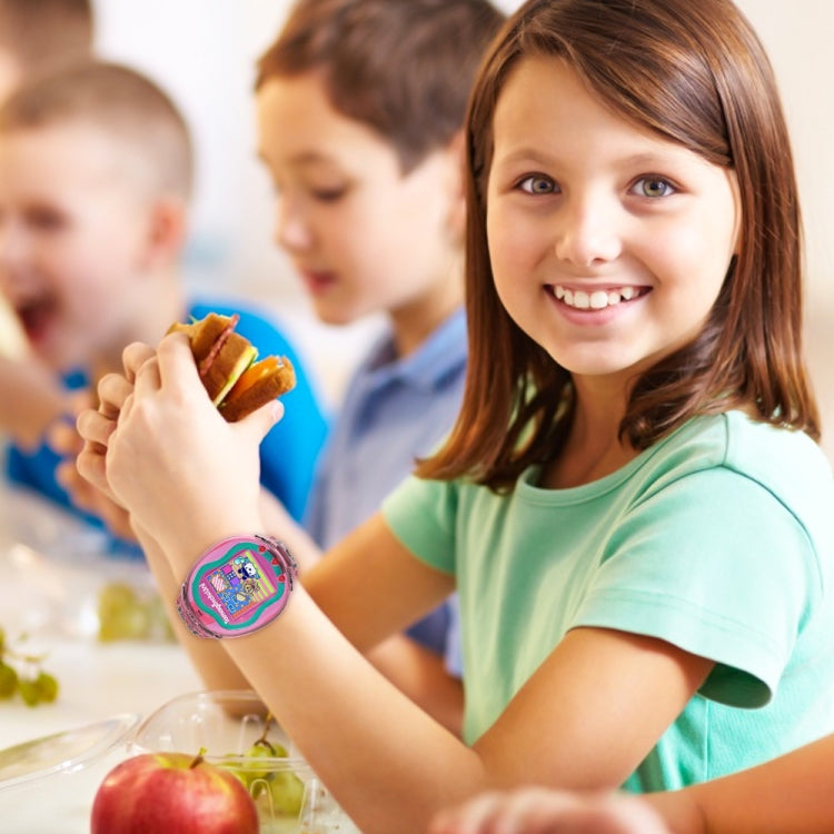 For Tamagotchi UNI (2023) Pet Game Machine Silicone Integrated Watch Strap Protective Case(Transparent Pink) by bashfashion