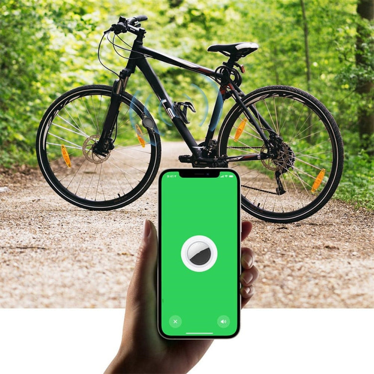 For Airtag Bicycle Mount Protective Case Anti-theft IP68 Waterproof Shell(Black) by bashfashion