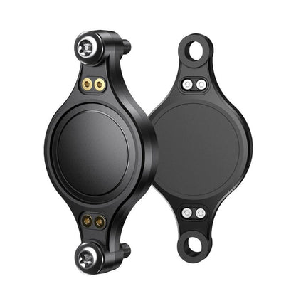 For Airtag Bicycle Mount Protective Case Anti-theft IP68 Waterproof Shell(Black) by bashfashion